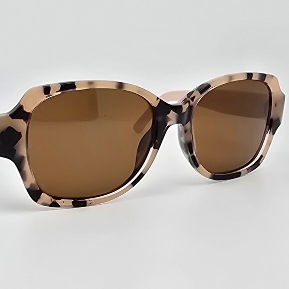 Laguna Eyewear Cleo Tortoise Cream Frame Polarized Brown Lens Sunglasses 56mm main image 16